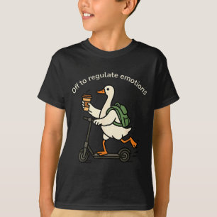 Camiseta A regular las emociones ganso divertido