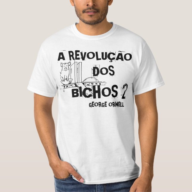 Camiseta A Revolução dos Bichos 2 - George Orwell (Anverso)