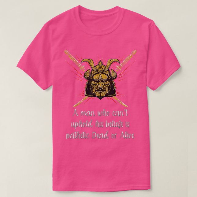 Camiseta A Samurai ,  Living the Samurai Life  (Diseño del anverso)