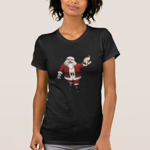 Camiseta A Santa Claus le encantan los gatos siameses