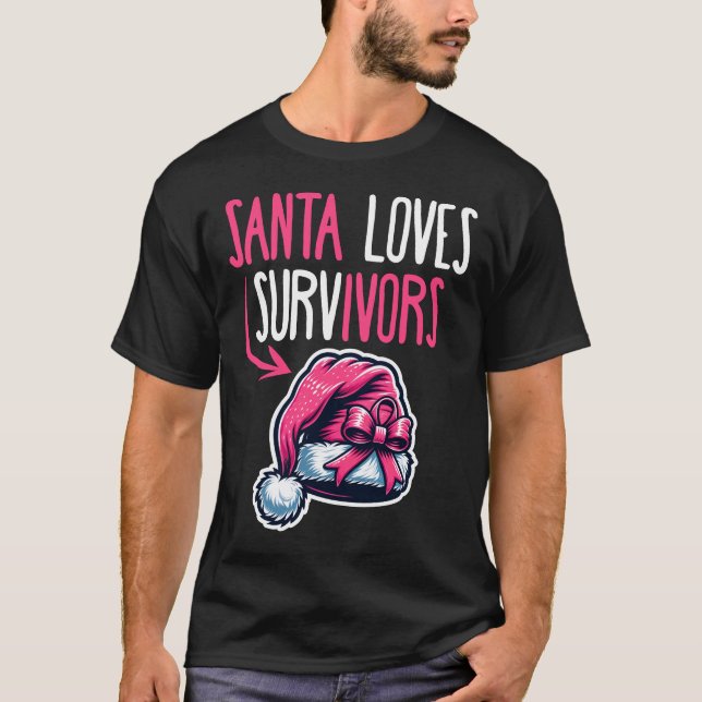 Camiseta A Santa le encantan los supervivientes (Anverso)