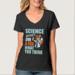 Camiseta A Science Fox no le importa lo que crea gracioso S<br><div class="desc">A la ciencia Fox no le importa lo que crea gracioso sarcástico</div>