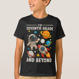Camiseta A séptimo grado y más allá Astronauta divertido es