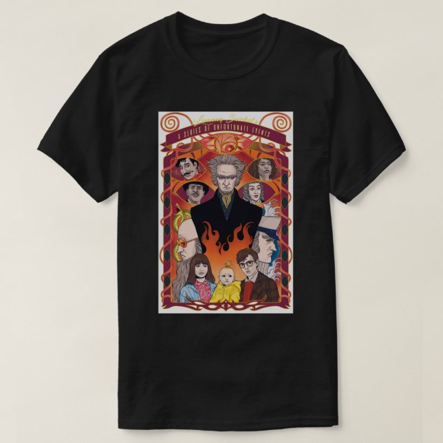 Camiseta A Series of Unfortunate Events Art Print (Diseño del anverso)