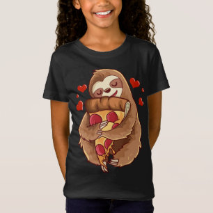 Camiseta A Slove le encanta abrazarse a Pepperoni Pizza Sli