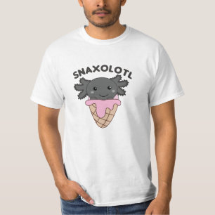 Camiseta A Snaxolotl Axolotl Les Encantan Los Animales Dulc