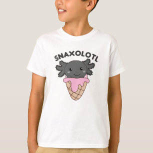 Camiseta A Snaxolotl Axolotl Les Encantan Los Animales Dulc