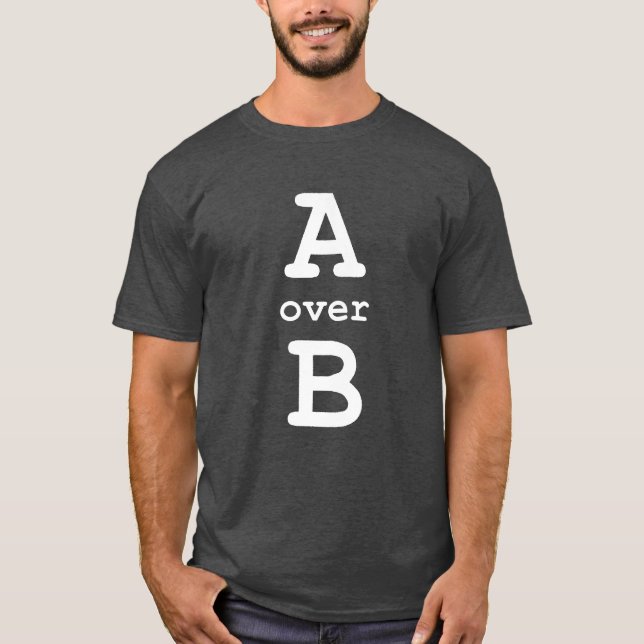 Camiseta A sobre B (Anverso)