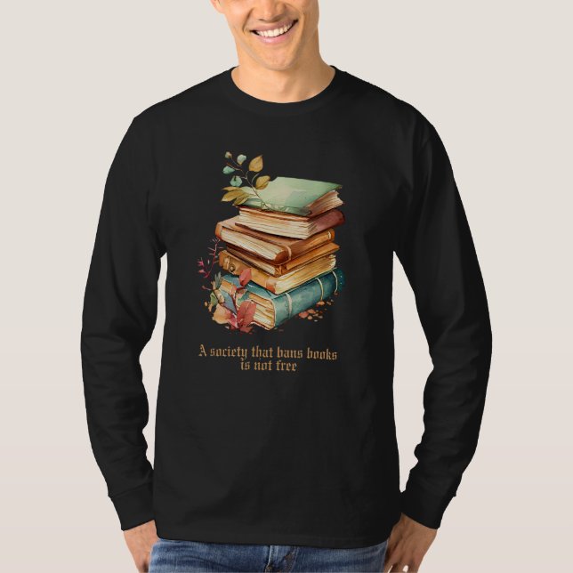 Camiseta A society that bans books is not free, I'm With Th (Anverso)