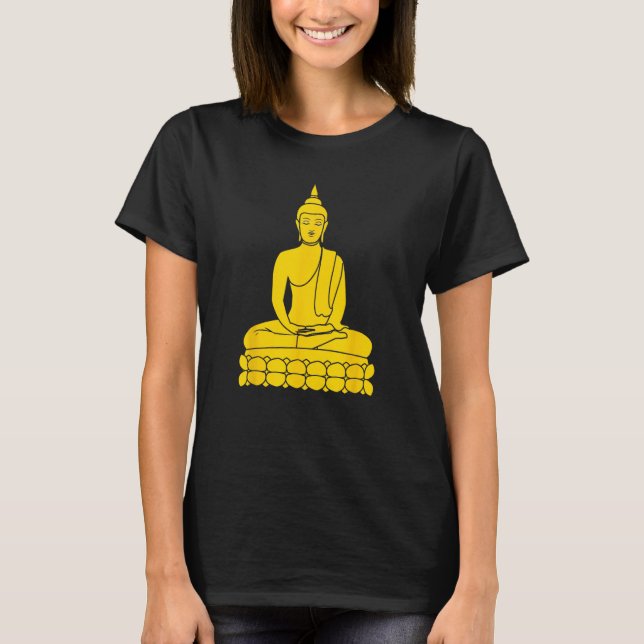 Camiseta A statue of Buddha (Anverso)