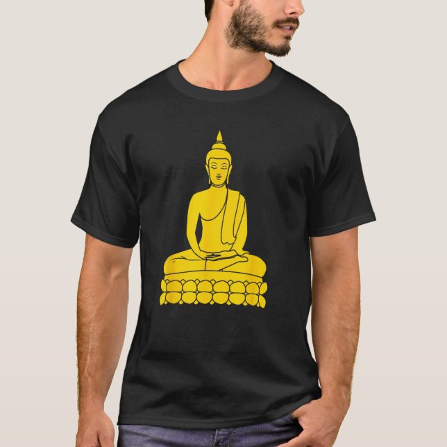Camiseta A statue of Buddha (Anverso)