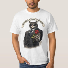 Camiseta A Strong Heart Still Soft | Gentleman Cat with Ros