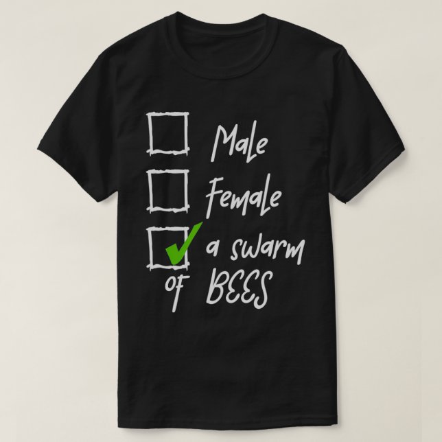 Camiseta A Swarm Of Bees Nonbinary Pride LGBT Enby Non Bina (Diseño del anverso)