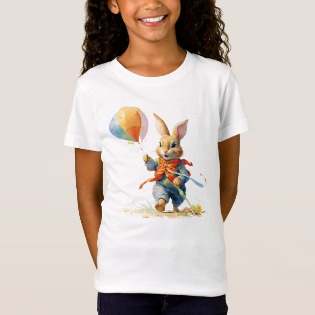 CAMISETA A SWEET RABBIT WITH BALLOONS (Anverso)