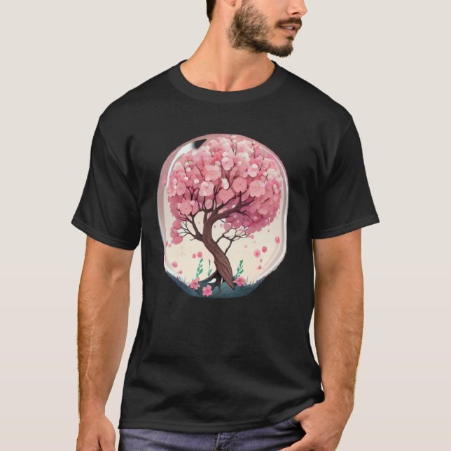 Camiseta A Symbolic and Meaningful Pink Cherry Blossom Tree (Anverso)