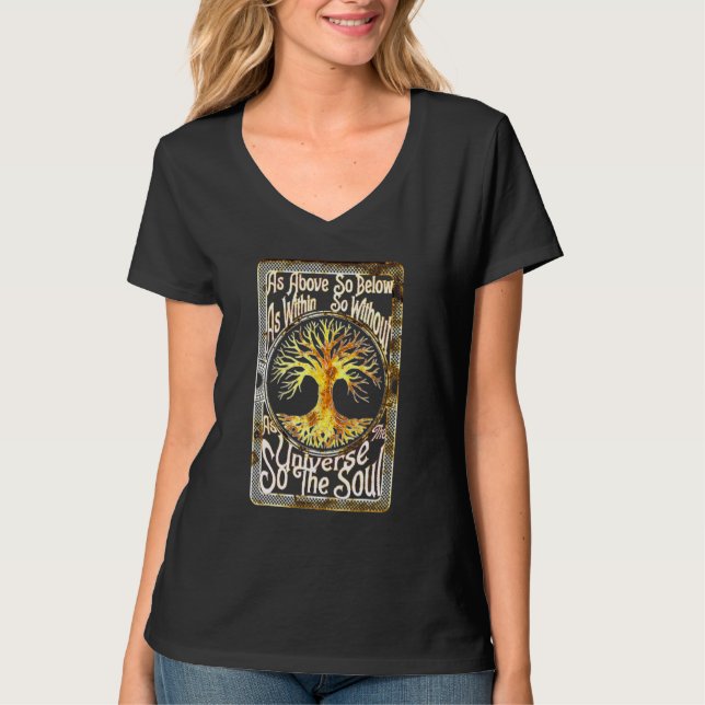 Camiseta A Tan Abajo Como El Universo Así Que El Soul Wicc (Anverso)