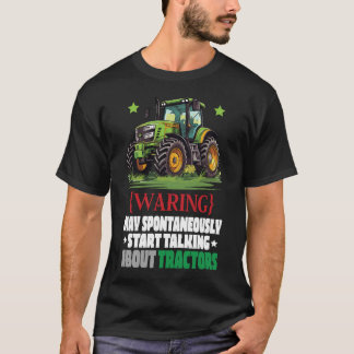 Camiseta A Tee divertida y tractor verde_ agricultor les en