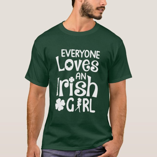 Camiseta A todos les encanta el día de San Patricio, un Chi (Anverso)