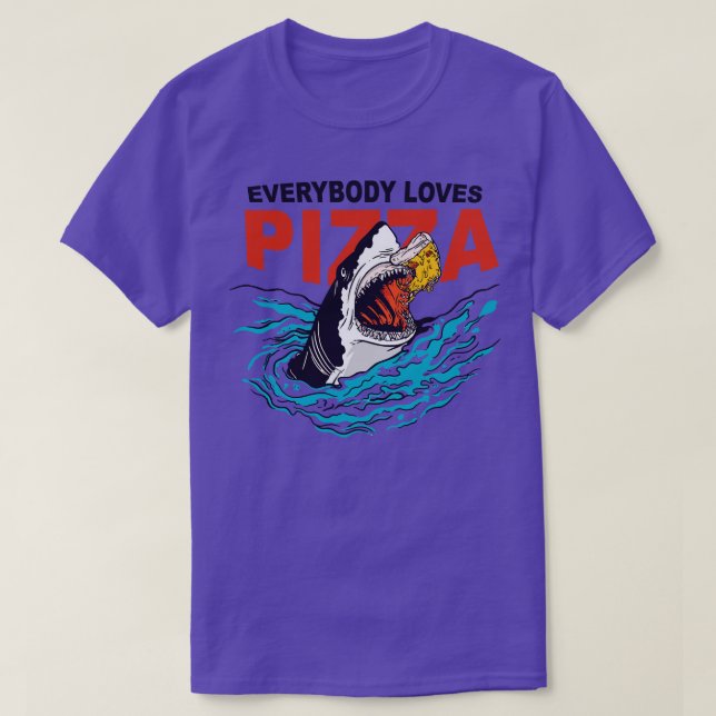 Camiseta A Todos Les Encanta La Pizza Comer La Última Raza (Diseño del anverso)