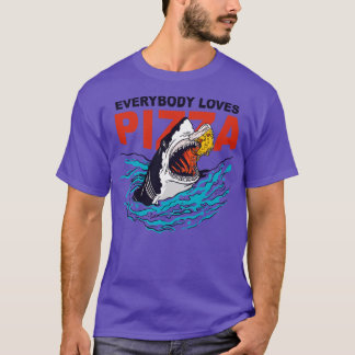 Camiseta A Todos Les Encanta La Pizza Comer La Última Raza