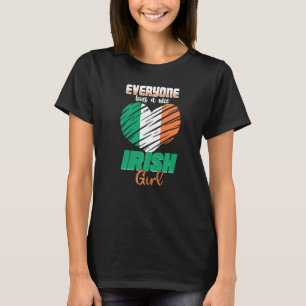 Camiseta A Todos Les Encanta Un Buen Chica Irlandés, Una Mu