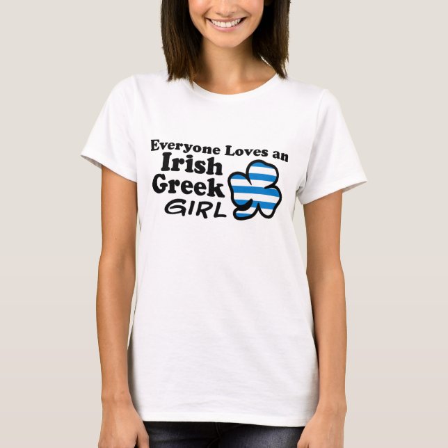 Camiseta A todos les encanta un Chica griego irlandés (Anverso)