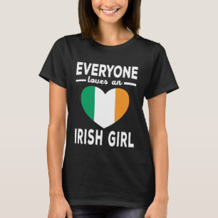 Camiseta A Todos Les Encanta Un Chica Irlandés Día De Los P