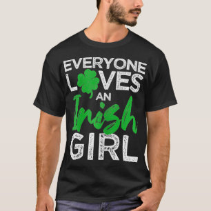 Camiseta A Todos Les Encanta Un Chica Irlandés Divertido Sa