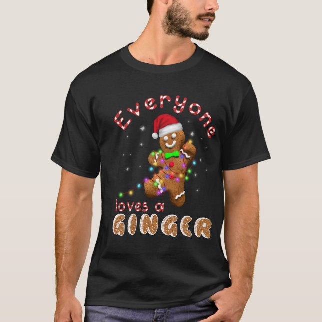 Camiseta A Todos Les Encanta Una Graciosa Navidad De Ginger (Anverso)