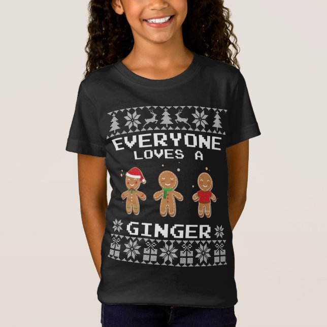 Camiseta A todos les gusta el jengibre - Feo Navidad (Anverso)