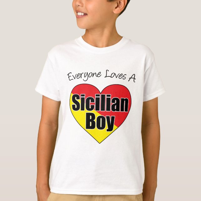Camiseta A todos les gusta el niño siciliano (Anverso)