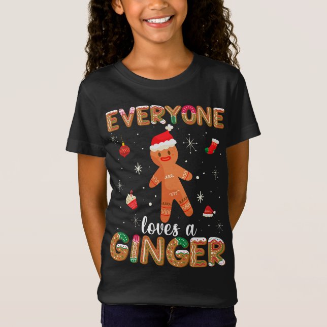 Camiseta A todos les gusta Ginger Cute Gingerbread Cookie C (Anverso)