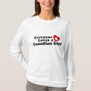 Camiseta A todos les gusta un Chica canadiense