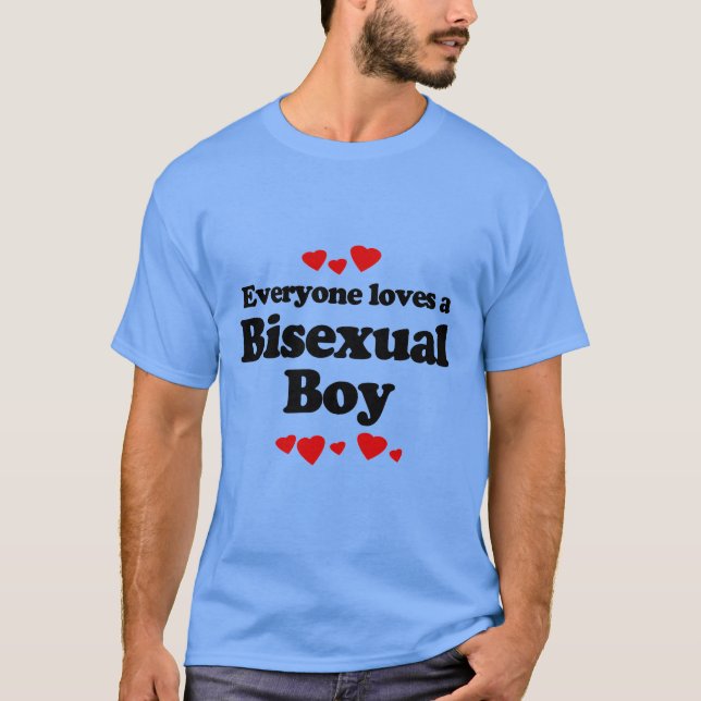Camiseta A todos les gusta un chico bisexual (Anverso)