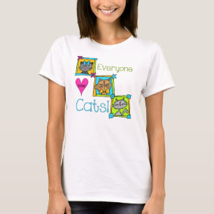 Camiseta A todos les gustan los gatos