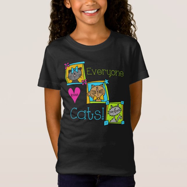 Camiseta A todos les gustan los gatos (Anverso)