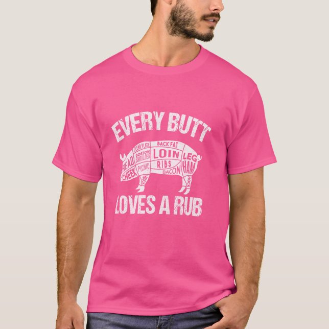 Camiseta A Todos Los Butt Les Encanta El Buen Parrillado De (Anverso)