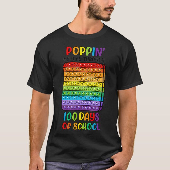 Camiseta A Través De 100 Días De Destino Escolar (Anverso)