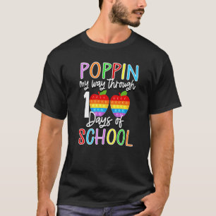 Camiseta A Través De 100 Días De Destino Escolar
