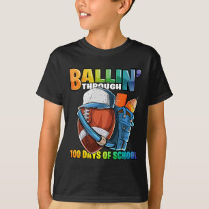 Camiseta A Través De 100 Días De Fútbol Escolar, Infantil B