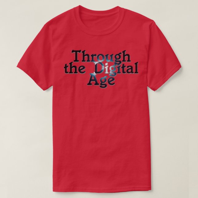 Camiseta A través de la era digital (Diseño del anverso)