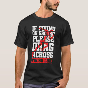 Camiseta A través de la línea de meta Correr cross country 