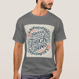 Camiseta A través de un diseño delgado y grueso