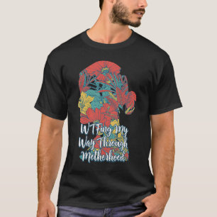 Camiseta A través del humor de la madre maternal Sarcas