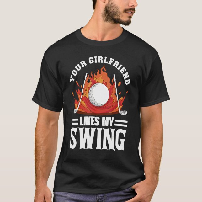Camiseta A Tu Novia Le Gusta Mi Golf De Swing Para Los Niño (Anverso)