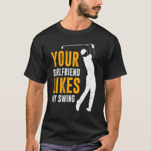 Camiseta A Tu Novia Le Gusta Mi Golf De Swing Para Los Niño