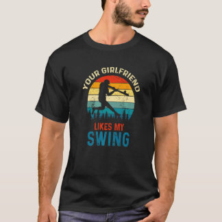Camiseta A Tu Novia Le Gusta Mi Softball De Swing Para Los