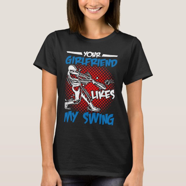 Camiseta A tu novia le gusta mi swing (Anverso)