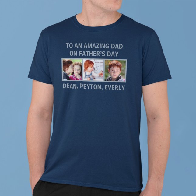 Camiseta A un asombroso papá en fotos de Personalizados del (Subido por el creador)