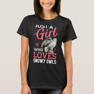 Camiseta A Un Chica Le Encanta El Animal De Ave De Lechuza 